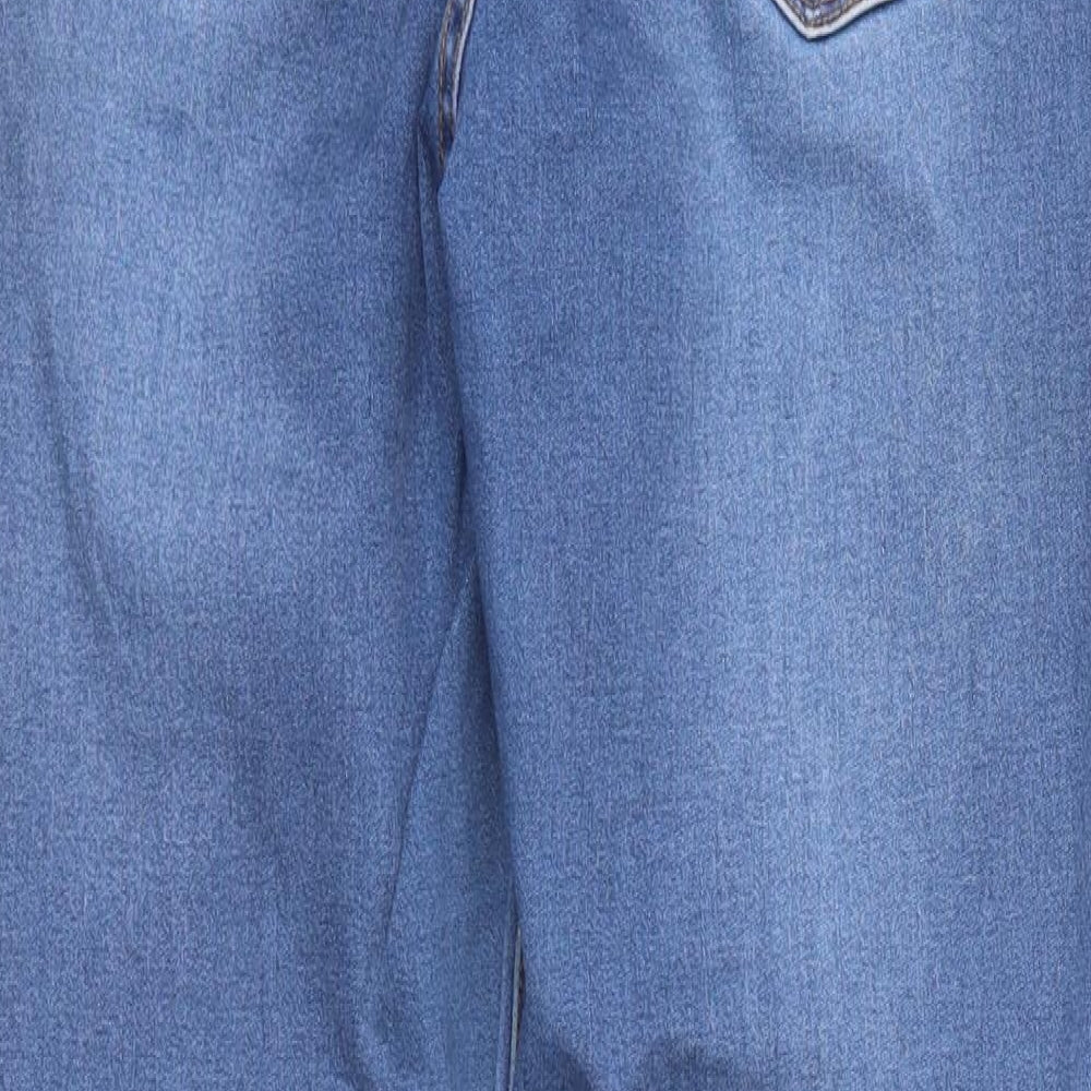 FOREVER 21 Womens Blue Denim Straight Jeans Size 27 in L26 in