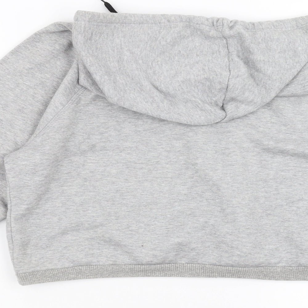 Preworn Womens Grey Pullover Hoodie Size M - cropped dog lover