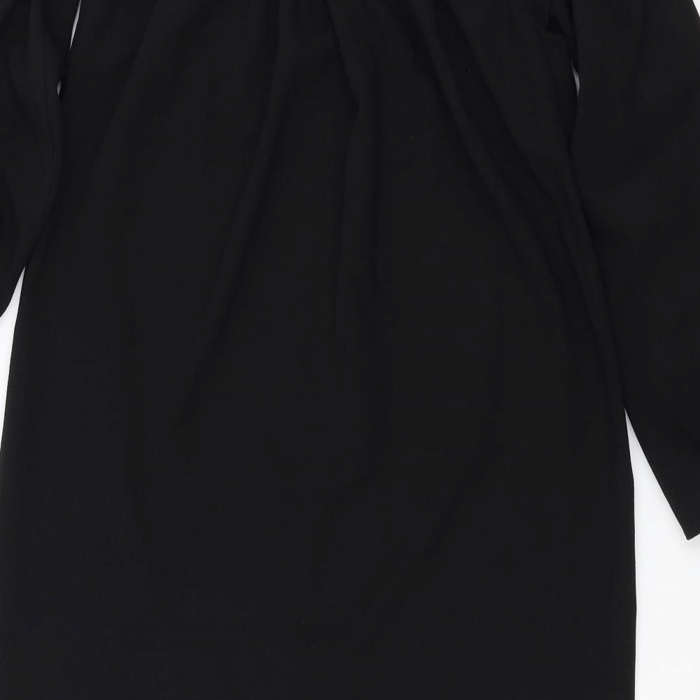 River Island Womens Black Shift Size 8 - cold shoulder