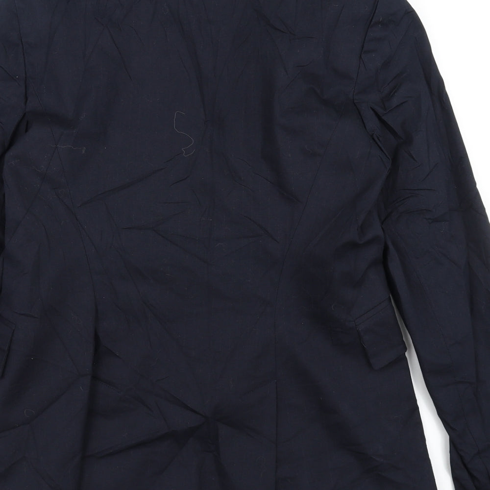 Sinequanone Womens Blue Jacket Suit Jacket Size 12
