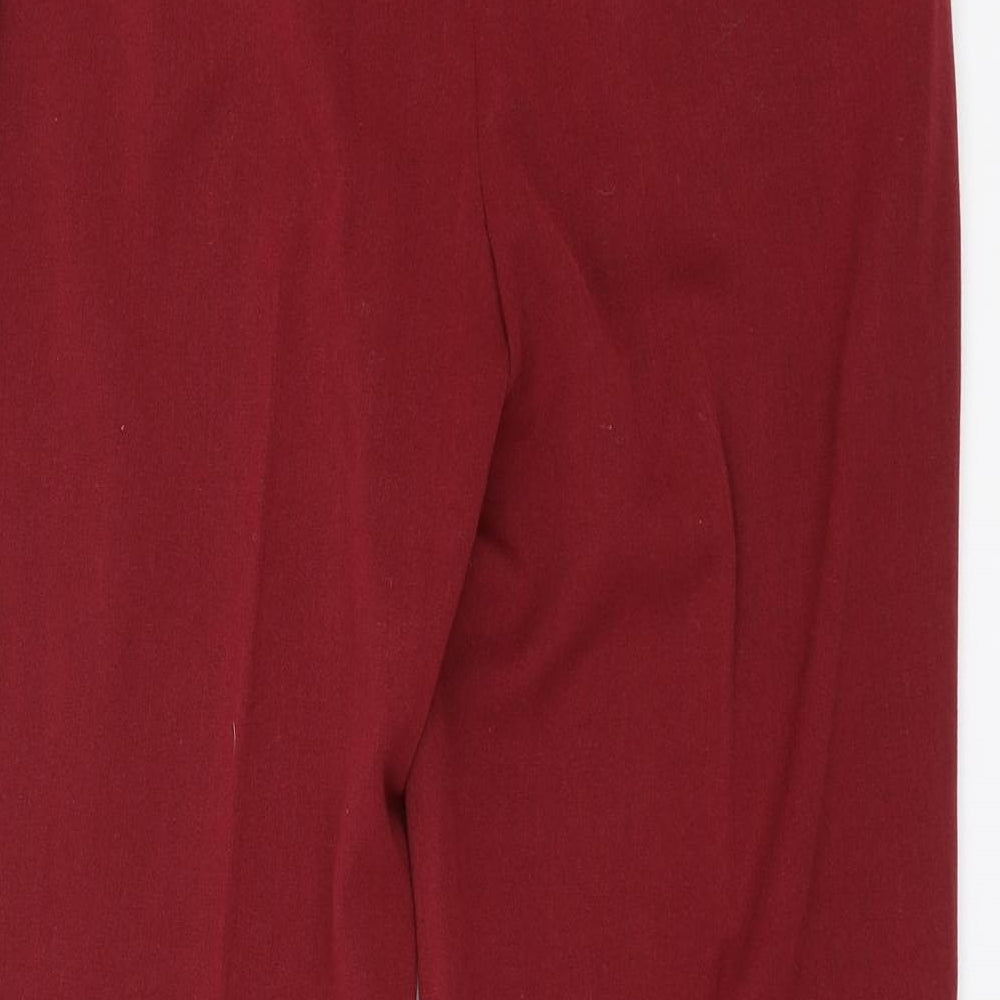 Oscar B Womens Red Trousers Size 10 L27 in