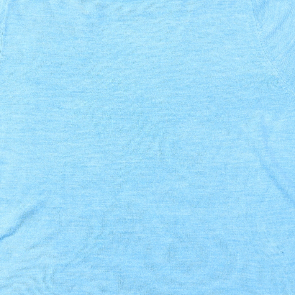 Love knitwear Womens Blue Basic T-Shirt Size 18