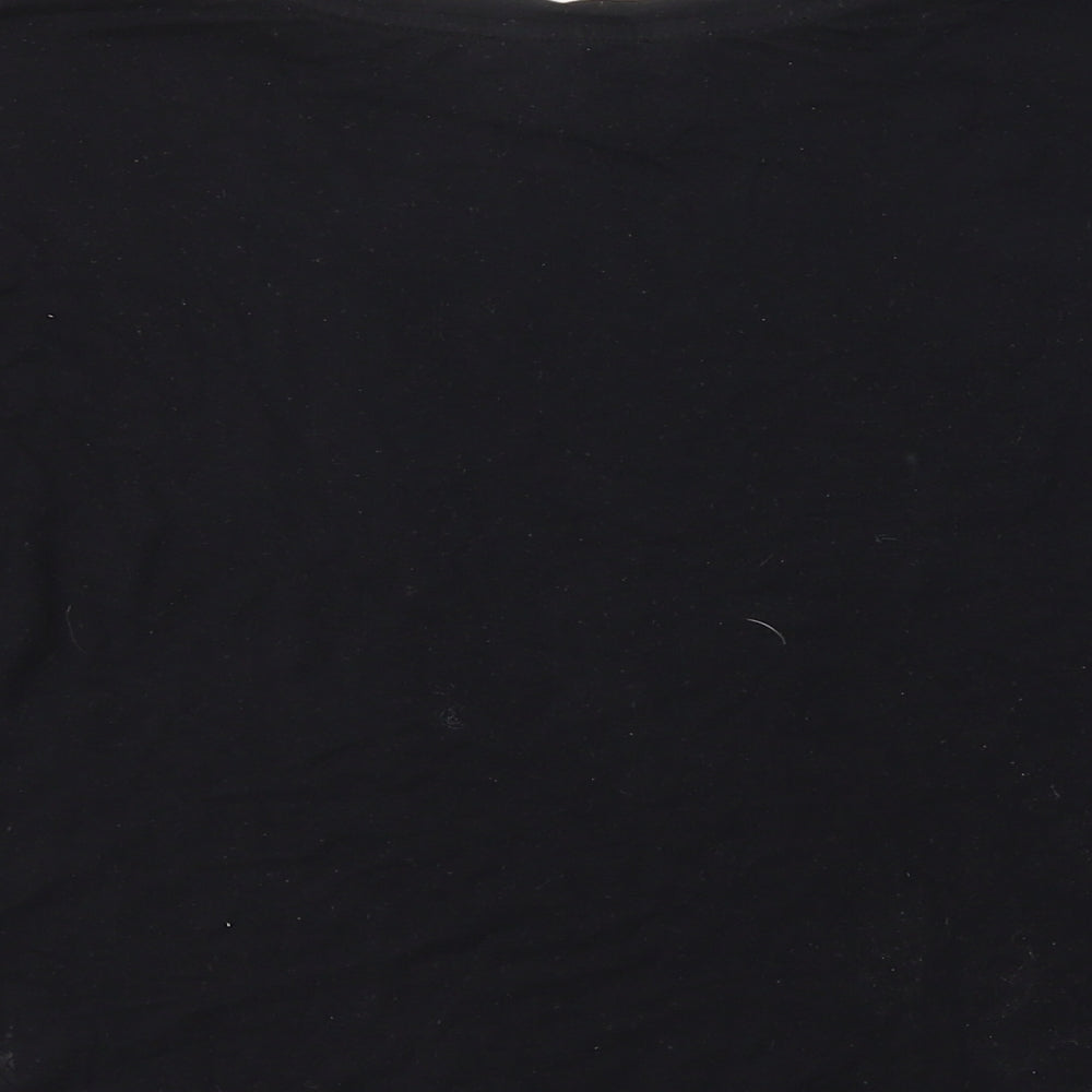 New Look Womens Black Basic T-Shirt Size 8