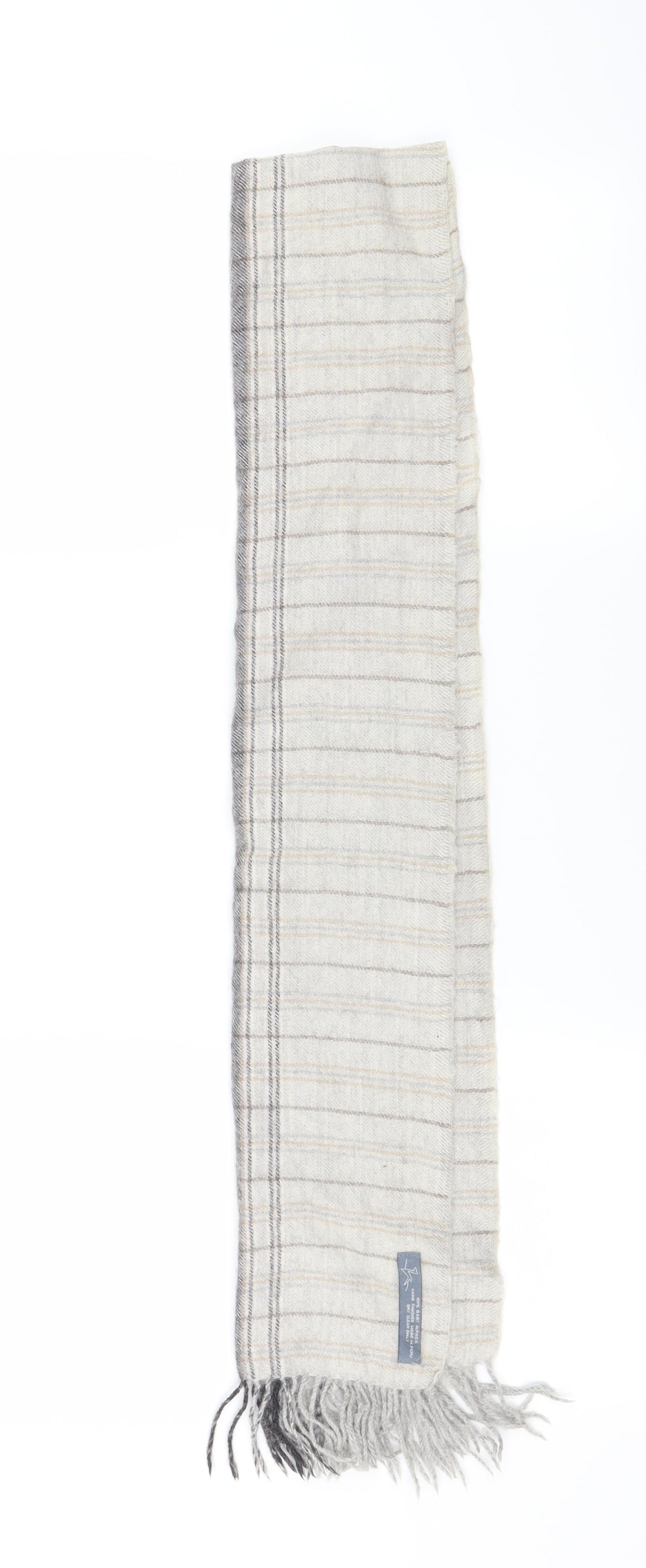 folk halsan Womens Grey Check Scarf