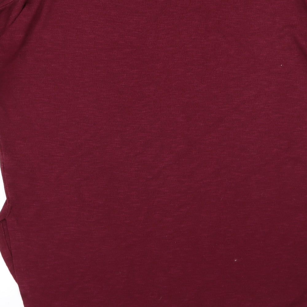 Papaya Womens Red T-Shirt Dress Size S