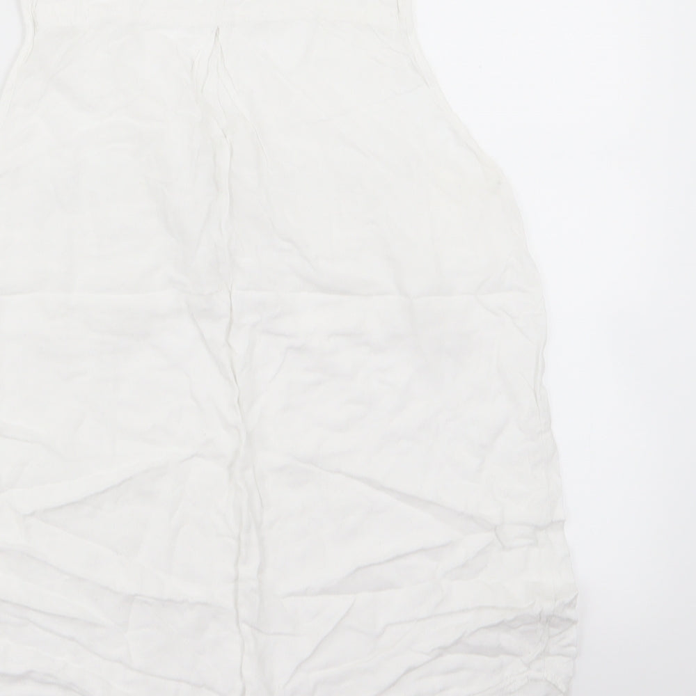 New Look Womens White Basic Tank Size 10