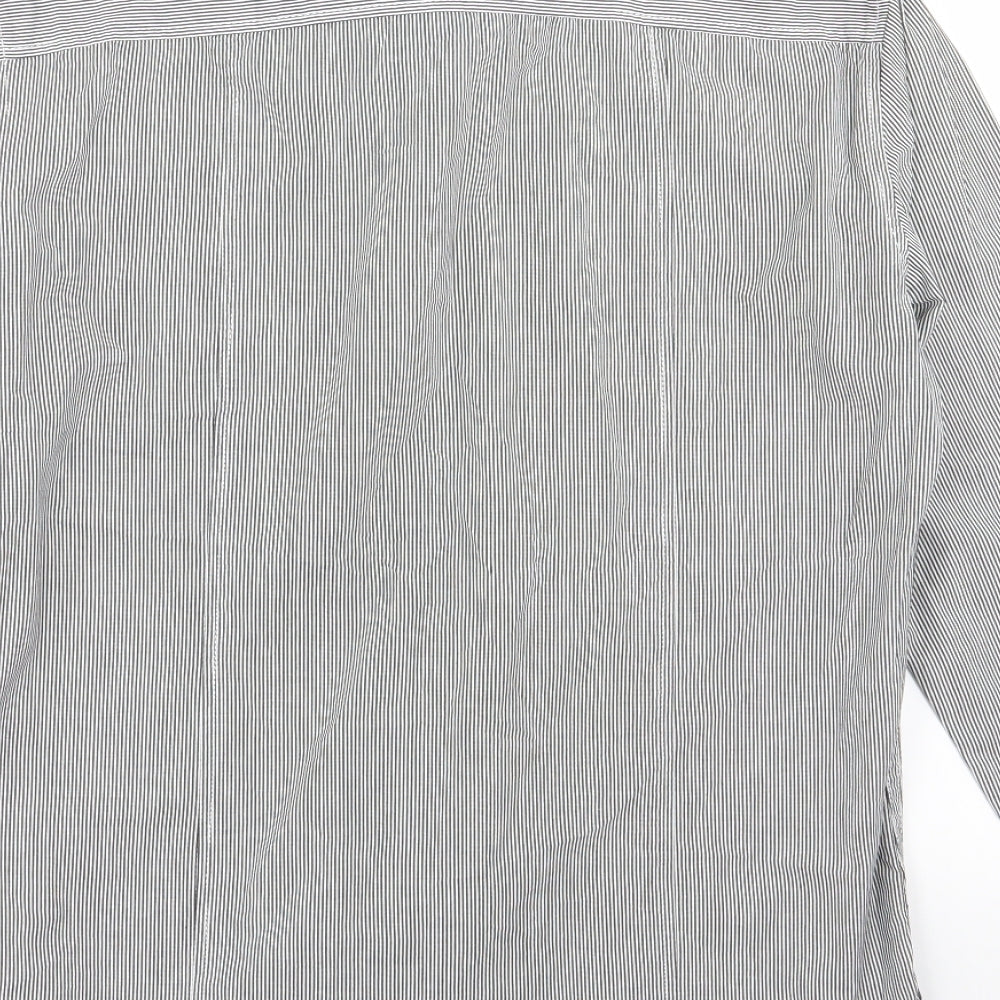 giogoi Mens Black Striped Button-Up Size S