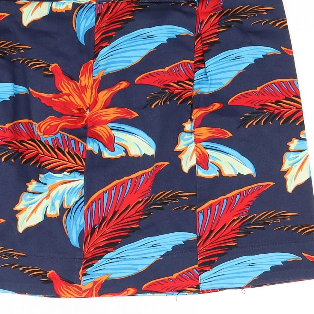 Ad lib Womens Multicoloured Floral Mini Skirt Size 8