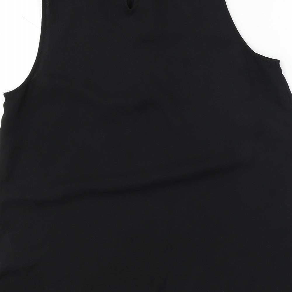 New Look Womens Black Basic T-Shirt Size 8