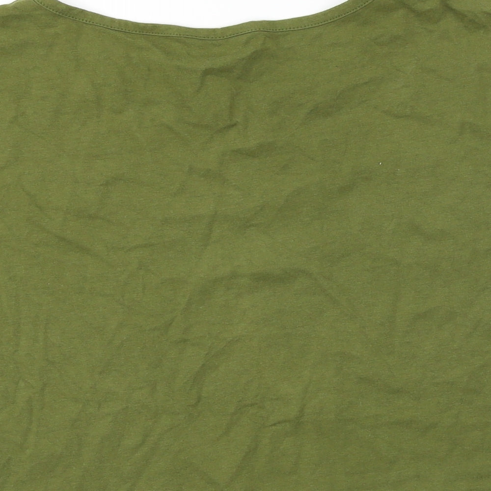 M&Co Girls Green Basic T-Shirt Size 13 Years