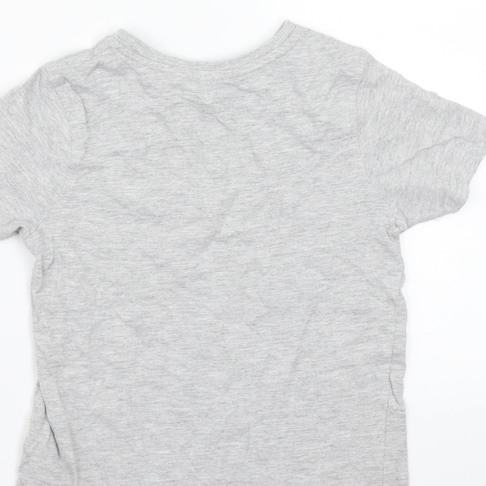 George Boys Grey Basic T-Shirt Size 5-6 Years