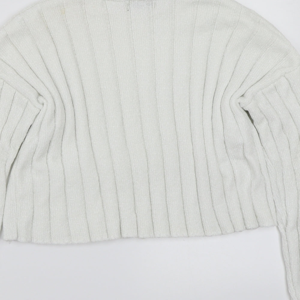 SheIn Womens White Pullover Jumper Size XS