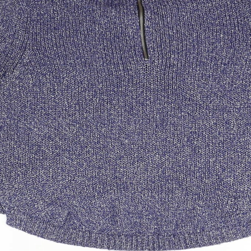 Divided Womens Blue Pullover Jumper Size 8