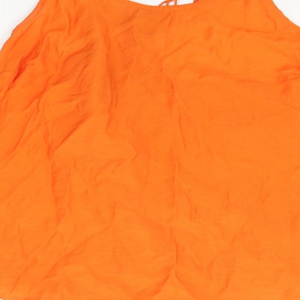 NEXT Womens Orange Basic Tank Size 12