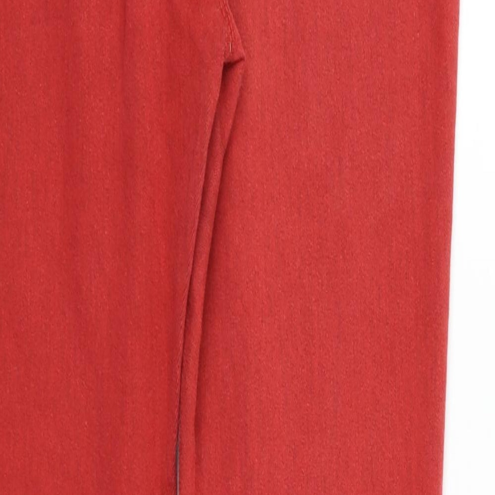 Dorothy Perkins Womens Red Trousers Size 12 L31 in