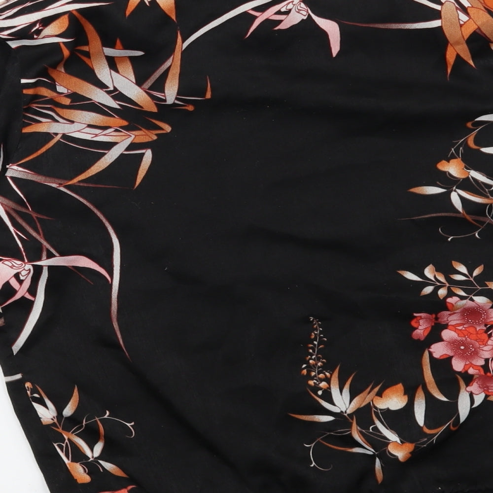 F&F Womens Black Floral Jacket Size 6