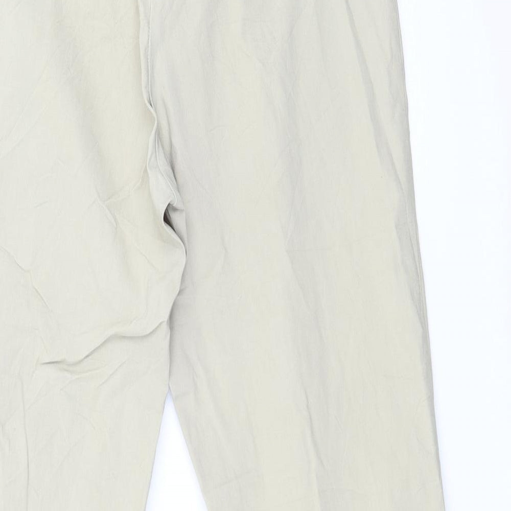 b.young Womens Beige Trousers Size 14 L27 in