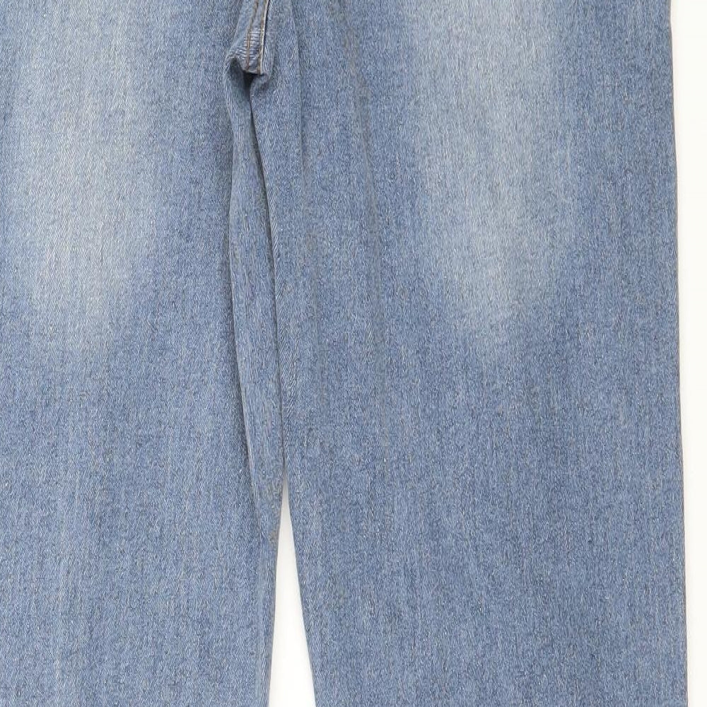 Preworn Womens Blue Denim Straight Jeans Size 32 in L30 in