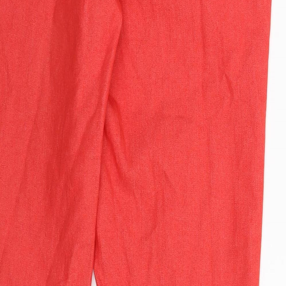 Denim Co Womens Red Denim Jegging Jeans Size 12 L31 in