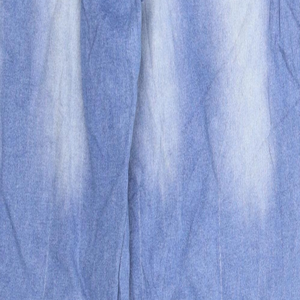 Retro Womens Blue Denim Skinny Jeans Size 32 in L30 in