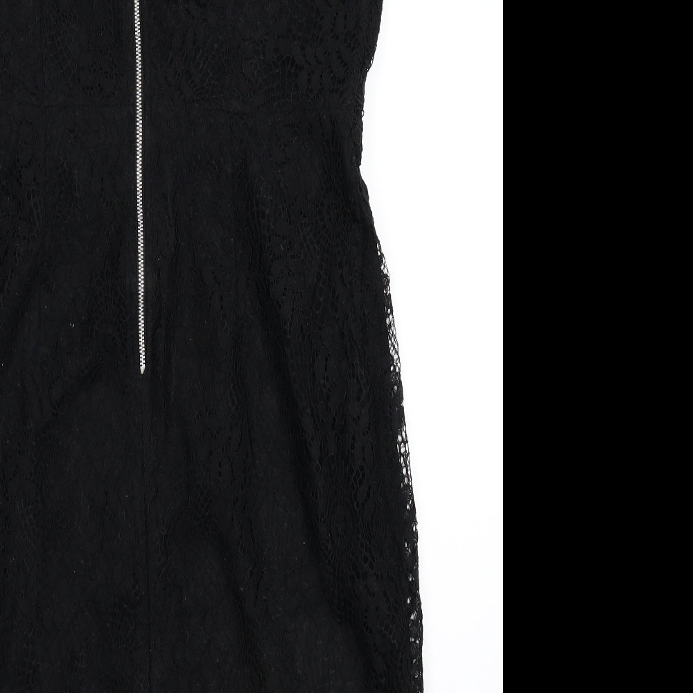 Dorothy Perkins Womens Black Bodycon Size 12
