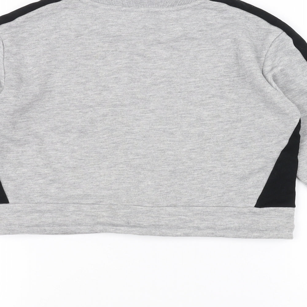 closure Boys Grey Pullover Jumper Size 12-13 Years
