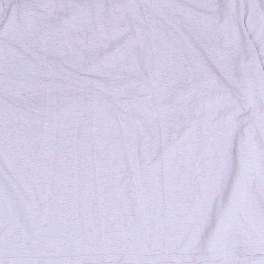 George Womens Purple Cropped T-Shirt Size 16