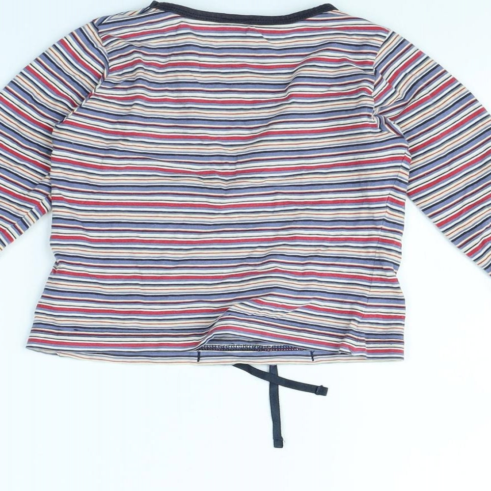 NEXT Girls Blue Striped Basic T-Shirt Size 4 Years