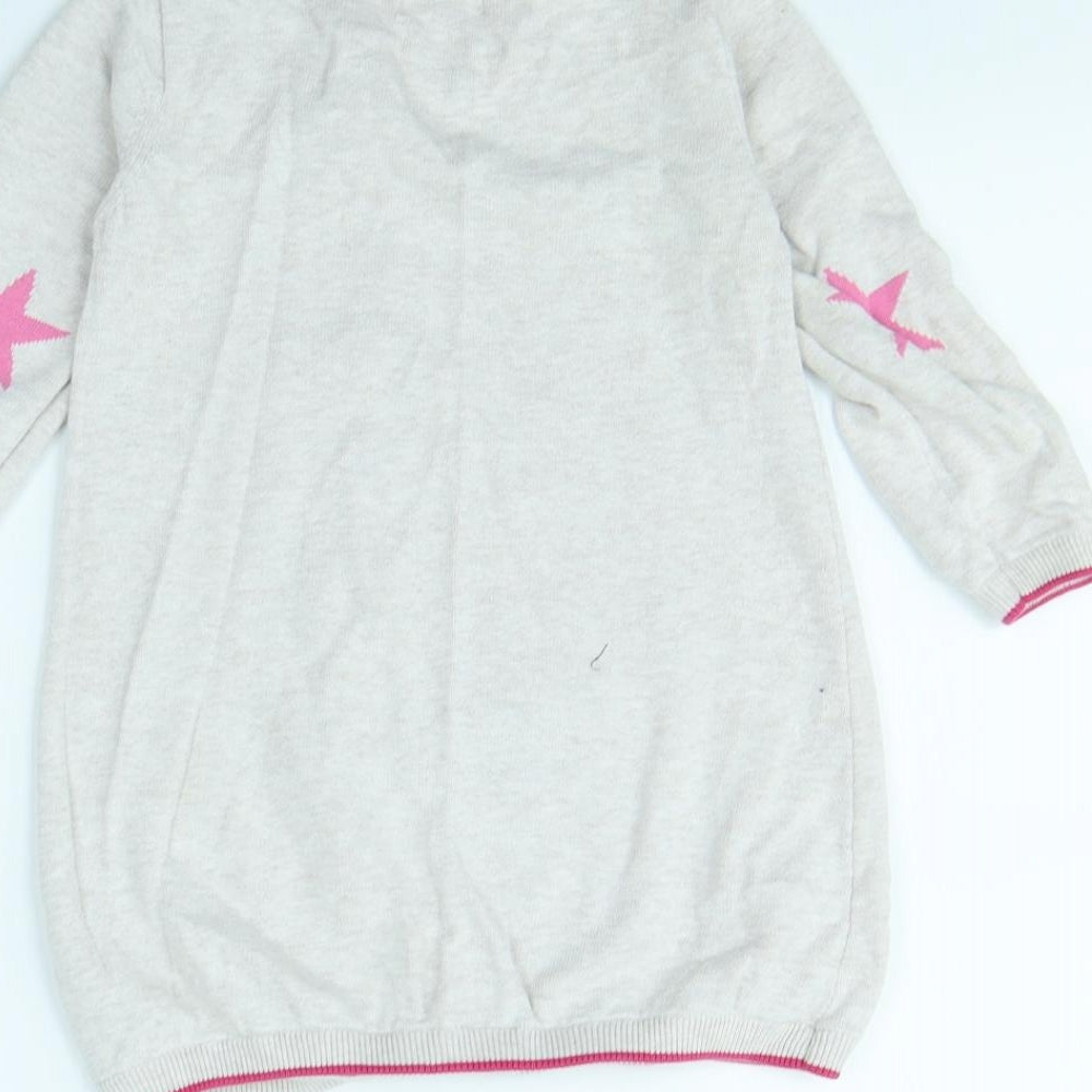 Blue Zoo Girls Beige Jumper Dress Size 3 Years