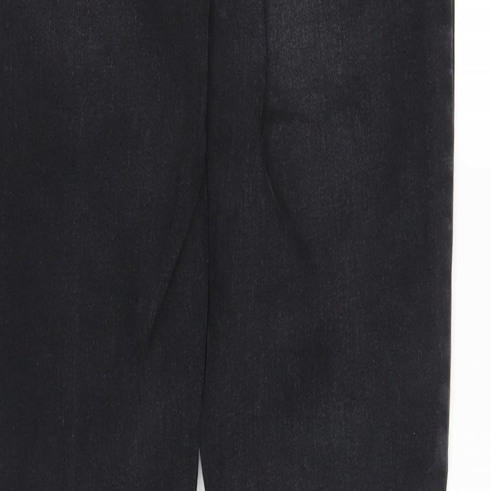 Pieces Womens Black Denim Straight Jeans Size M L28 in