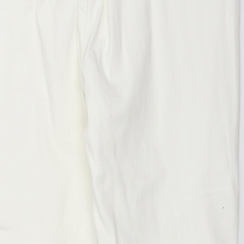 Elisabeth Womens White Denim Straight Jeans Size 18 L28 in