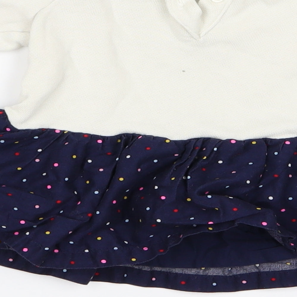 Gap Girls White Babydoll Dress Size 3-6 Months