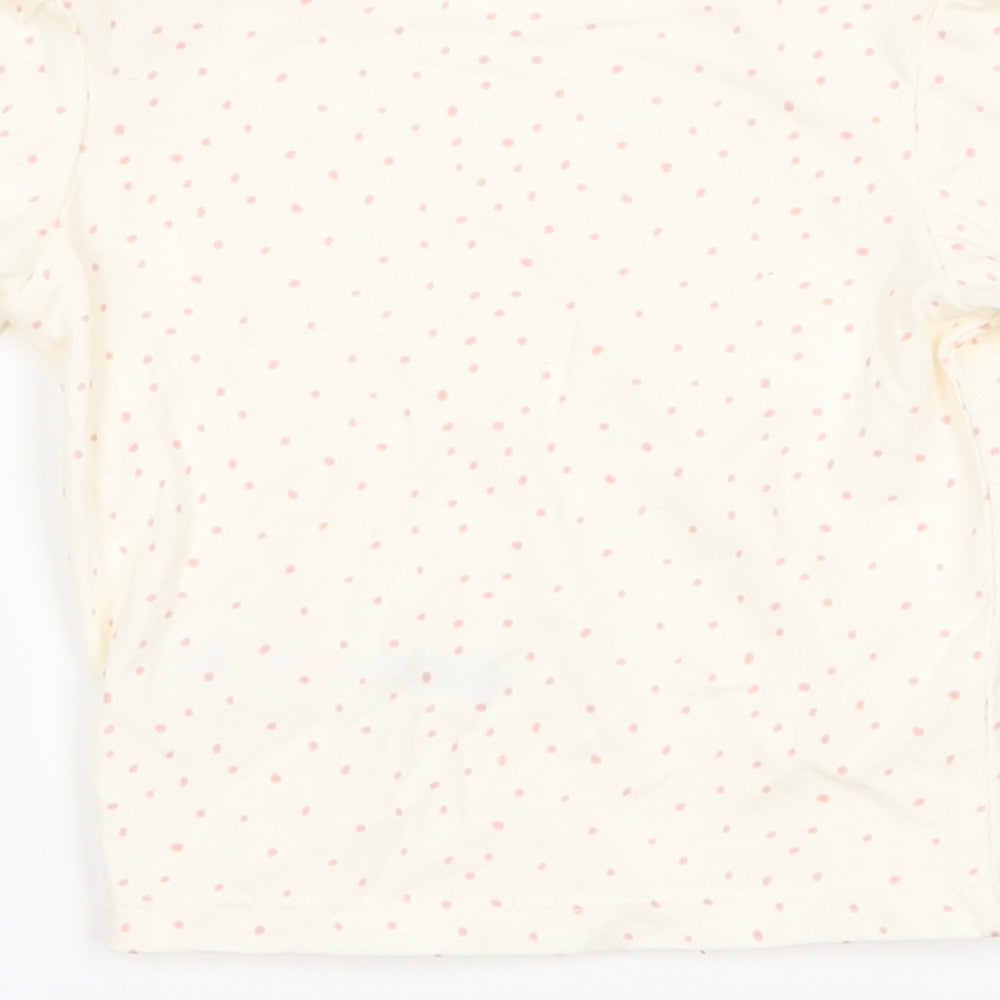 diney Girls Beige Basic T-Shirt Size 3-6 Months