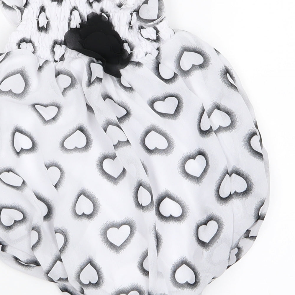 bon beb Girls Grey Animal Print A-Line Size 6-9 Months