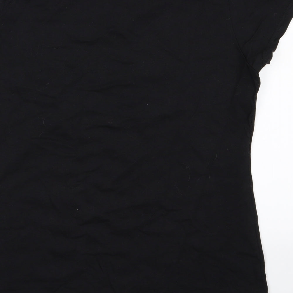 Fruit of the Loom Womens Black Basic T-Shirt Size XL