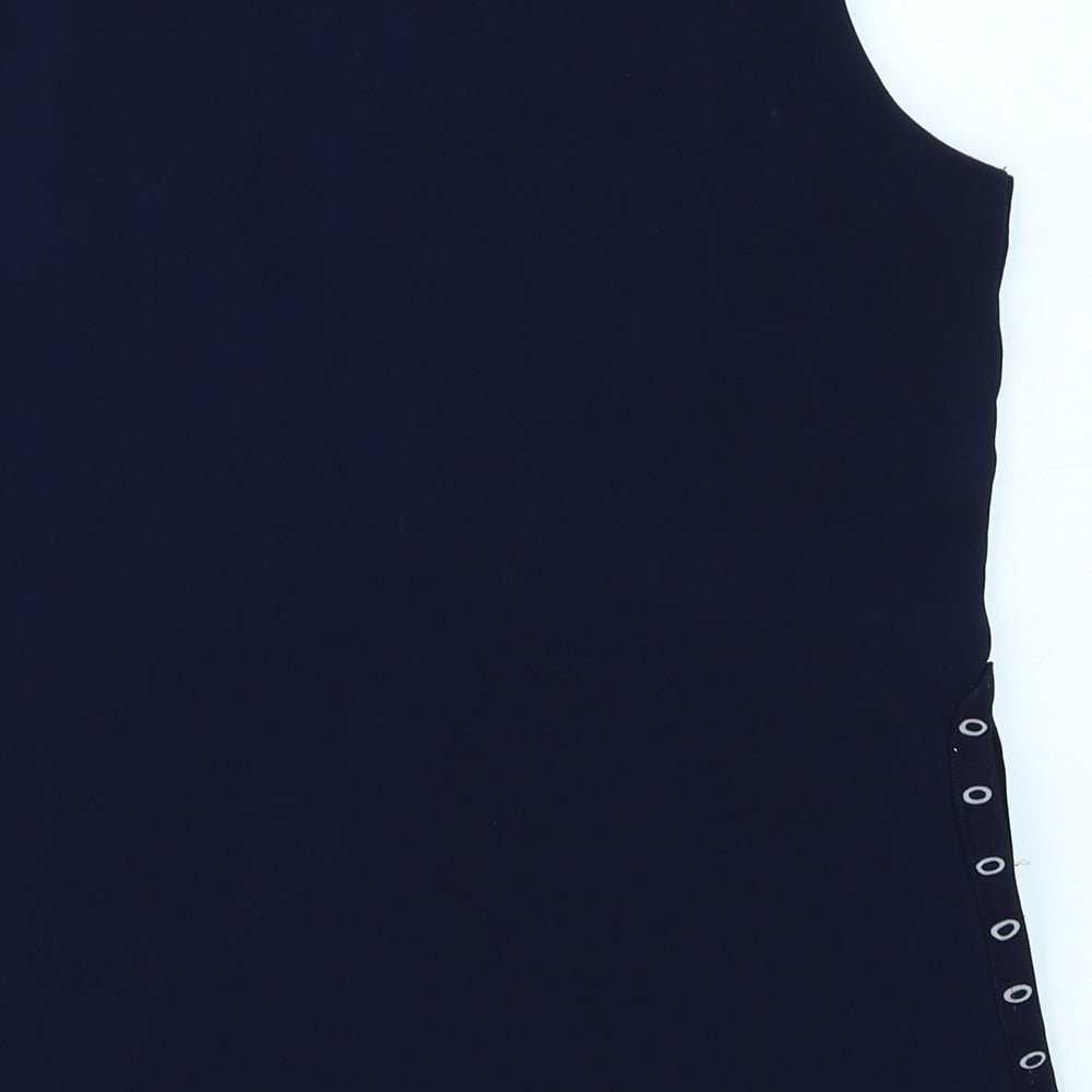 Preworn Womens Blue Basic Blouse Size S