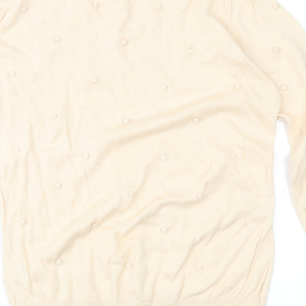 Warehouse Womens Beige Pullover Jumper Size 10