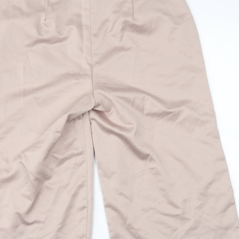 Missguided Womens Beige Culotte Shorts Size 8