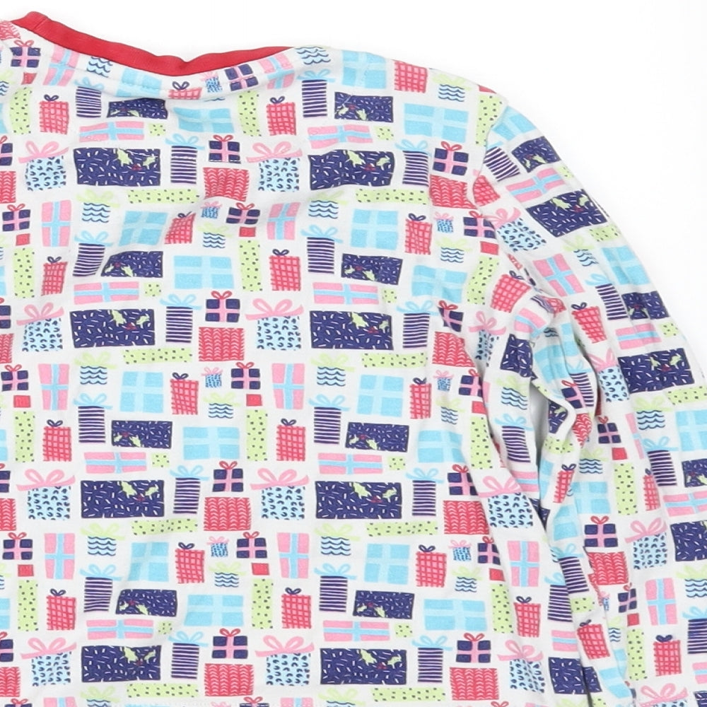 Mini Club Girls White Geometric Basic T-Shirt Size 2-3 Years