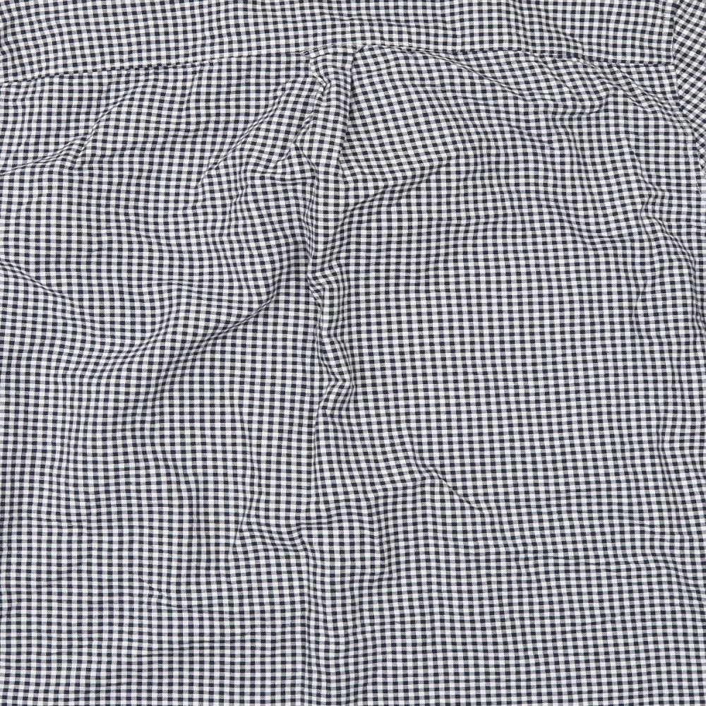 Burton Mens Black Check Button-Up Size XL