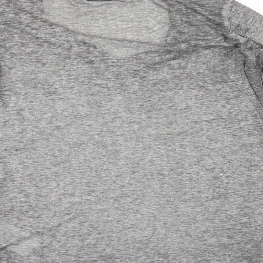 Villa Womens Grey Basic T-Shirt Size XL