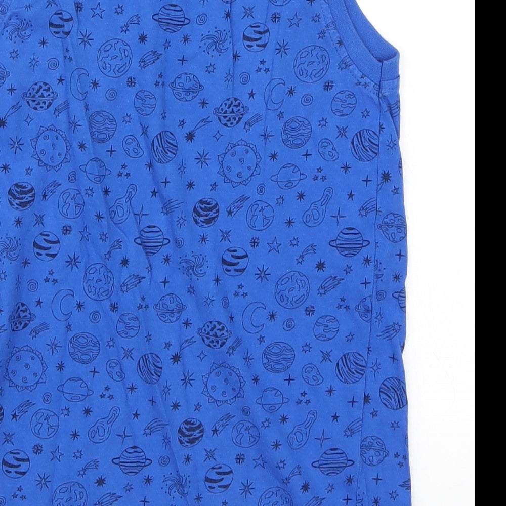 Essj Boys Blue Basic Tank Size 8 Years - Solar System Planets