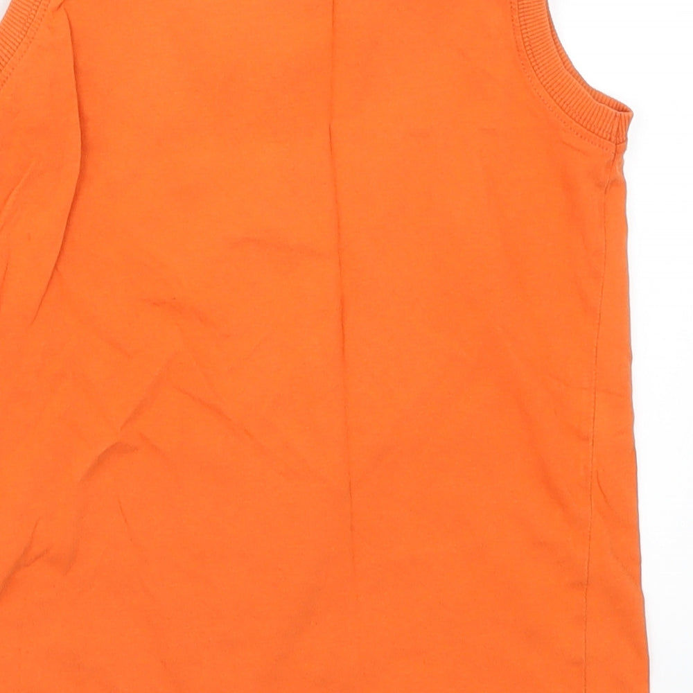 LC Waikiki Boys Orange Basic Tank Size 6-7 Years - It's Not Heavy I Love Sports