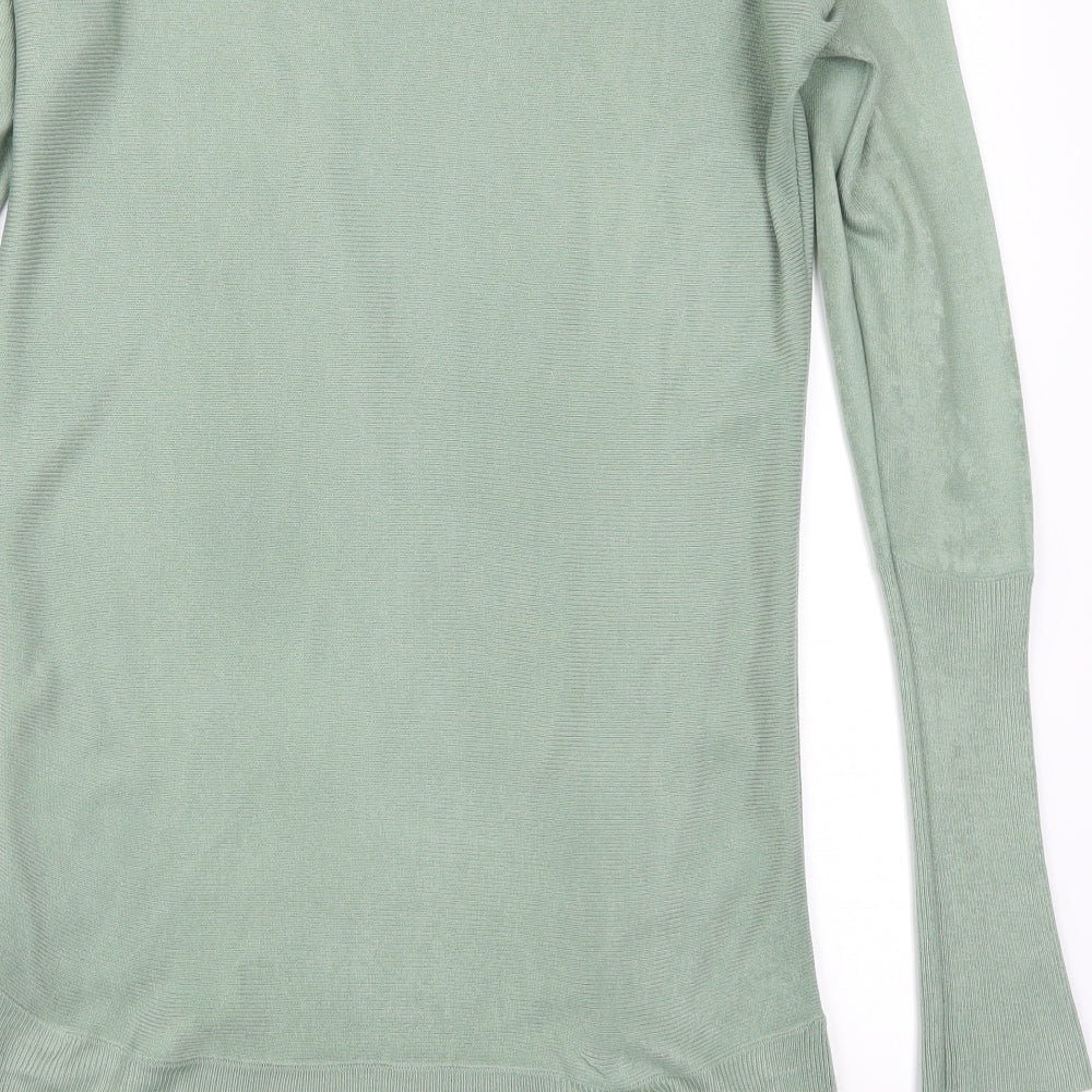 Look Womens Green Jumper Dress Size M