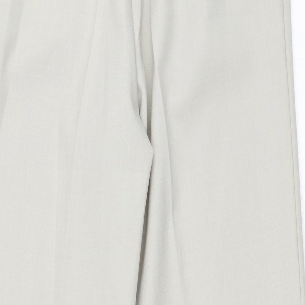 Constance Wood Womens Beige Trousers Size 10 L26 in