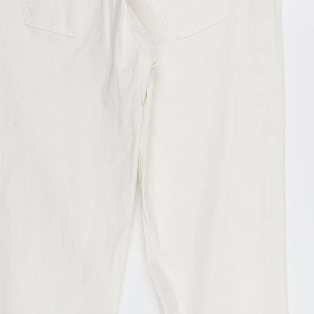 Zara Womens White Skinny Jeans Size 10 L24 in