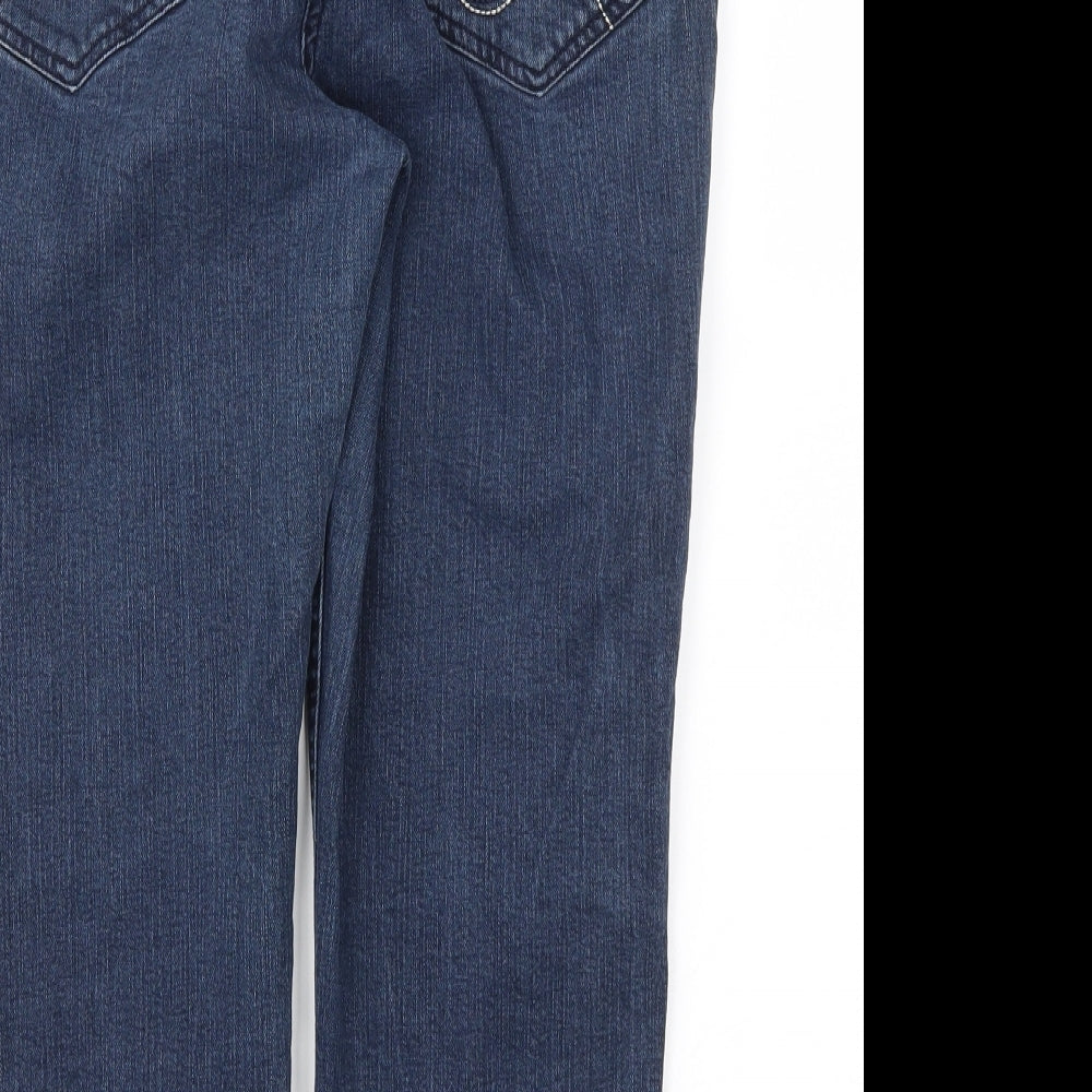 Preworn Womens Blue Skinny Jeans Size 16 L22 in