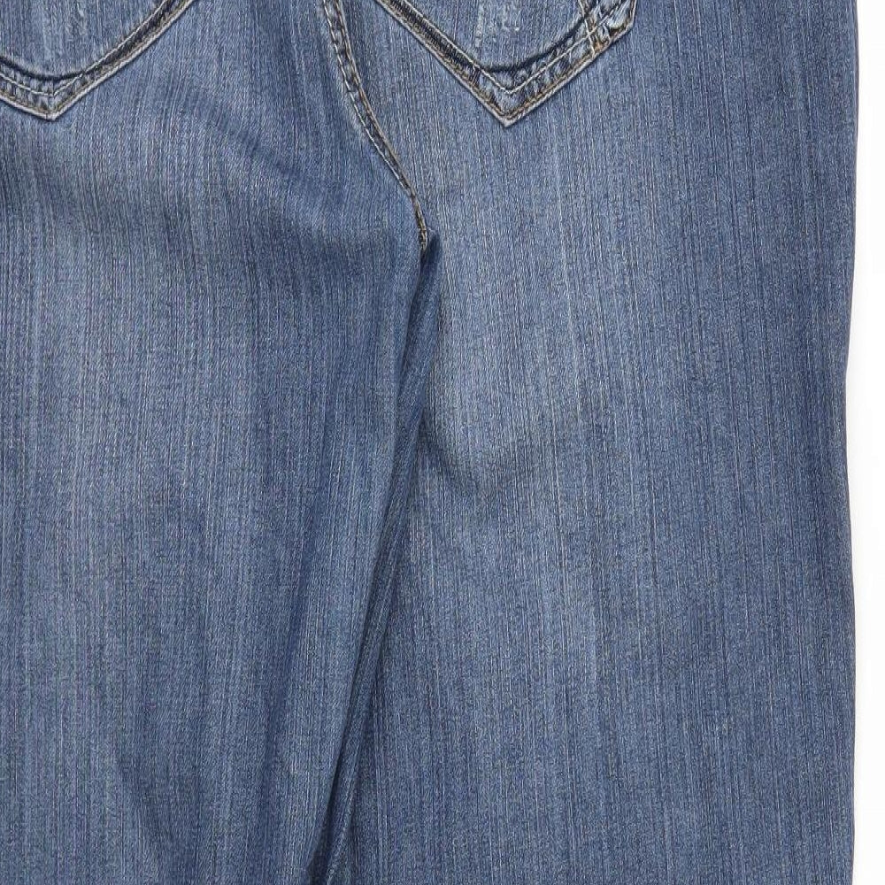 YEYES Womens Blue Straight Jeans Size 46 L32 in