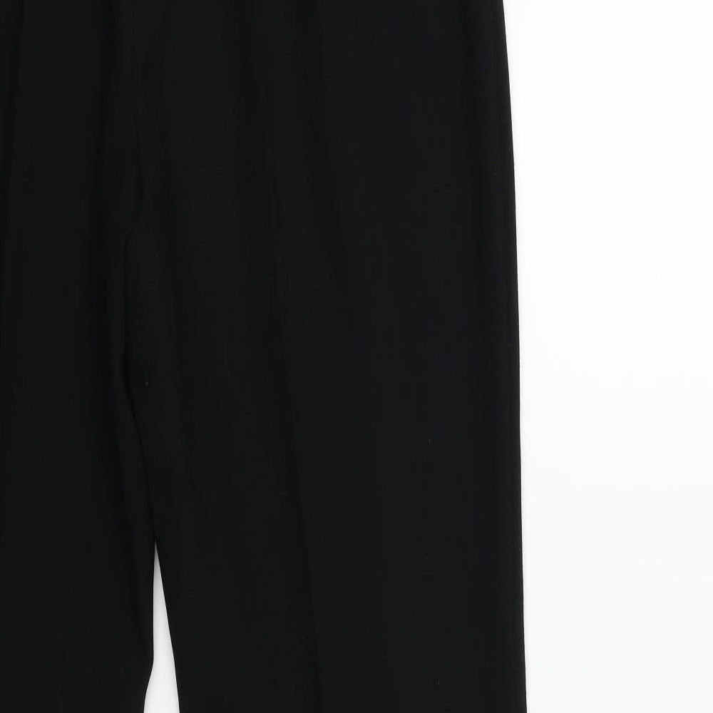 Marks and Spencer Womens Black Trousers Size 12 L29 in