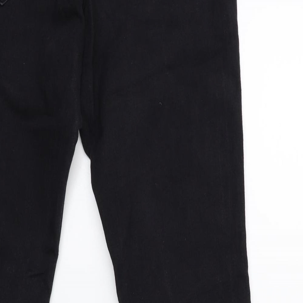 H&M Womens Black Denim Skinny Jeans Size 28 in L27 in